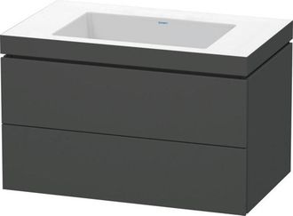 Duravit Lavamanos Duravit L-cube Con Base Mural, 80x48 Cm, 2 Cajones, Sin