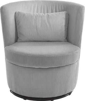 Atlantic Home Collection Drehsessel »Keno« 360-Grad drehbarer Cordsessel, inkl. einem Zierkissen im Originalbezug