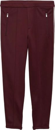 Prada Pantaloni con righe laterali - Rosso