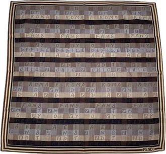 Fendi Pre-owned Scarves, female, Multicolor, Size: ONE SIZE Pre-owned Silk Scarf