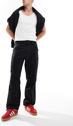 HUGO BOSS HUGO Red - Giaz - Pantaloni cargo neri-Nero