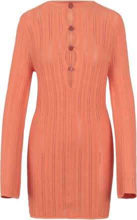 Baobab Gebreide Minijurk - Dames - Kleedjes - Oranje - S - Kleedjes