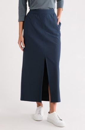 Eileen Fisher Front Slit Maxi Skirt in Deep Adriatic at Nordstrom Rack, Size Xx-Small