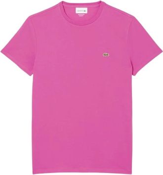 Lacoste T-shirt met halve mouwen - Heren - T-shirts - Roze - M - Tops
