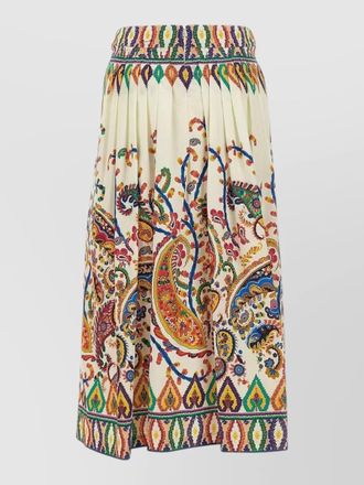 Etro cotton pleated skirt
