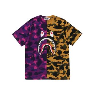 A Bathing Ape T-Shirts, male, Multicolor, Size: 2XL Crew Neck T-Shirt