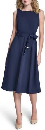 DKNY Sleeveless A-line Midi Dress in Spring Navy at Nordstrom Rack, Size 10