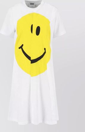 Moschino knee length dress smiley face print
