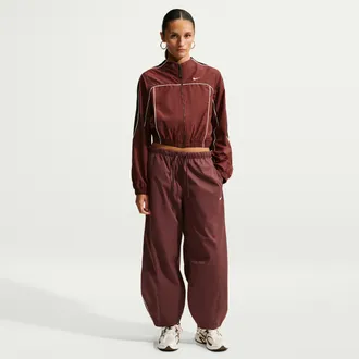Nike Womens Nike Sportswear Loose Mid-Rise Barrel Pants in Purple | IU1981-658