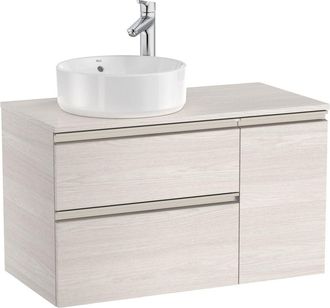 Roca Roca - Mueble Base De Dos Cajones Para Lavabo De Sobre Encimera Izquierda The Gap