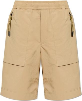 Moncler Day-Namic Shorts - Heren - Korte Broeken - Beige - M - Polyester - Korte Broeken