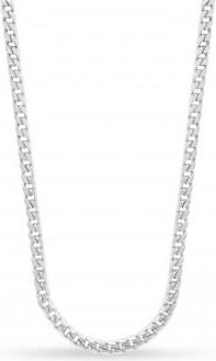 Allurez Franco Chain Necklace 14k White Gold