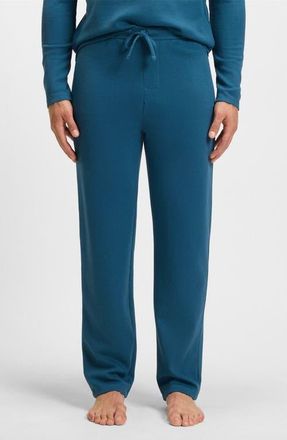 BOSS Waffle Knit Lounge Pants in Open Blue at Nordstrom, Size Xx-Large