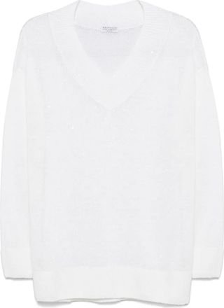 Brunello Cucinelli Maglione con paillettes - Toni neutri