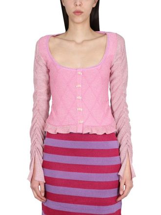 Cormio Ruffled Sleeves Cardigan