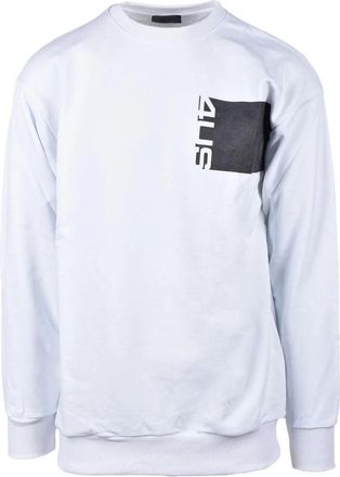 Paciotti 4us White Cotton Minimalist Sweatshirt