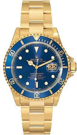 Rolex Pre-owned Rolex Submariner Champagne Dial Mens Watch 16618CDO