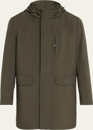 Brioni Mens Hooded Field Jacket