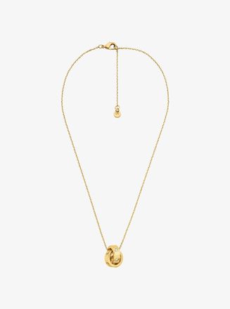 Michael Kors Logo and Cubic Zirconia Necklace
