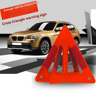 OEM Adecuado Para 4 Se&ntilde;ales De Advertencia De Tr&aacute;fico Reflectantes Port&aacute;tiles, Se&ntilde;ales Triangulares Plegables, Tr&iacute;pode Resistente, Soporte De Emergencia P