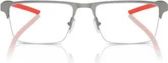 Ferrari 55mm Pillow Optical Glasses in Gunmetal Brushed/demo Lens at Nordstrom