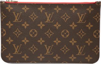 Louis Vuitton Pre-owned Womens Monogram Neverfull Pouch - Brown Textile - One Size