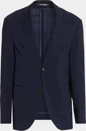Emporio Armani Men & apos;s Stretch Wool Single-Breasted Sport Coat
