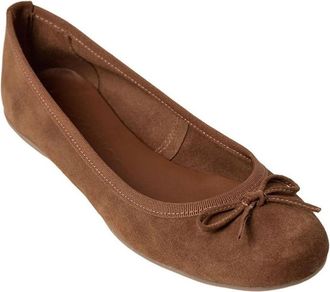 Sofie Schnoor Tan Ballerina met Strikdetail - Dames - Ballerinas - Bruin - 36 EU - Leer - Schoenen