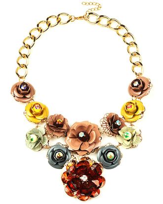Eyecandy LA Eye Candy La Botanical Bib Necklace