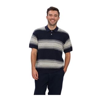 Anerkjendt Tops, Heren, Veelkleurig, M, Akseb Stripe Polo SS Knit