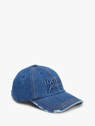 Tommy Hilfiger Distressed Denim Baseball Cap