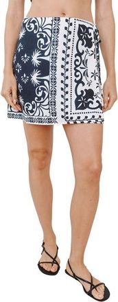 Bella Dahl Bandana Print Side Tie Wrap Miniskirt in Tropical Bandana Print at Nordstrom, Size X-Small