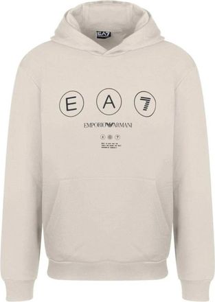 Emporio Armani Logo Series Hooded Sweatshirt - Heren - Hoodies - Wit - S - Katoen - Hoodies & sweatvesten