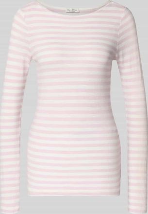 Marc O'Polo Regular Fit Langarmshirt aus reiner Baumwolle in Rosa, Gr&ouml;&szlig;e XXL