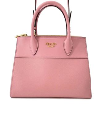 Prada 2013-2025 City Calf Trimmed Saffiano Paradigme Bag satchel - women - Leather/Saffiano Leather - One Size - Pink