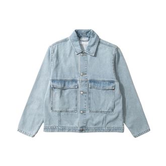 Edmmond Studios Avail Jacket - Heren - Spijkerjassen - Blauw - M - Katoen - Jassen