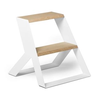 Frederik Roij&eacute; Split Step Trittleiter, Eiche massiv / weiss