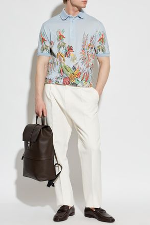 Etro Patterned Polo, Mens, Multicolour