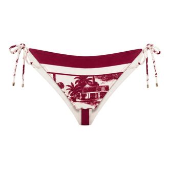 Saint Barth Bikinis, female, Multicolor, Size: L Slip Bikini in Fantasia con le Palme
