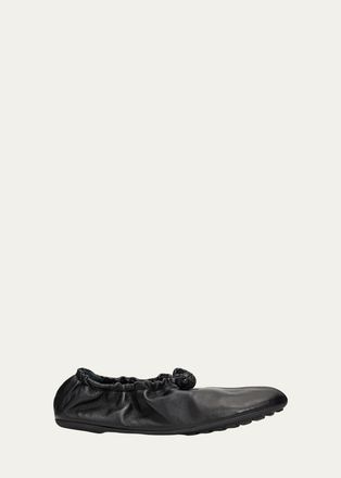 Bottega Veneta Fantasmina Nappa Leather Ballerina Flats