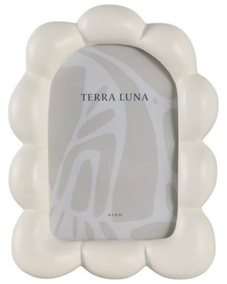 Sagebrook Home 4X6in Puffy Squiggle Oval Photo Frame