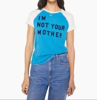 Mother Short Sleeve Sporty Concert Tee In Blue