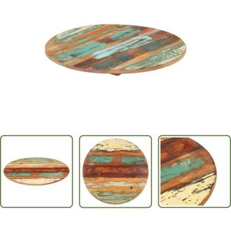 vidaXL Piano in legno - Piano Tavolo Rotondo 50 cm 15-16 mm in Legno di Recupero