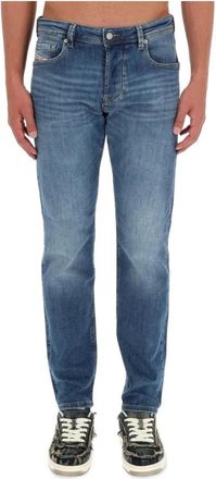 Diesel Straight Leg Denim Jeans - Heren - Slim Fit Jeans - Blauw - W34 - Denim - Jeans