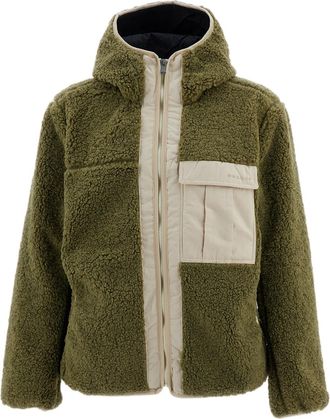 Oakley Green Snowdrift Sherpa Fleece Full-Zip Jacket
