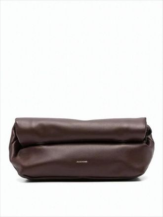Jil Sander Elongated Crossbody Bag With Fold-Over Top Closure