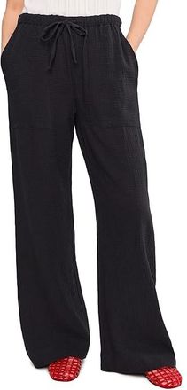 Faherty Laidback Gauze Pants Womens Clothing Black : XL 32, Cotton