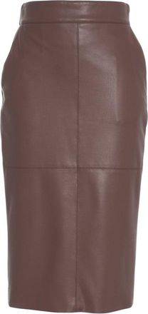 Elisabetta Franchi Faux Leather Pencil Skirt