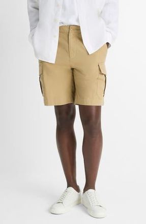 Vince Flat Front Cotton & Linen Cargo Shorts in Beachwood at Nordstrom Rack, Size 34