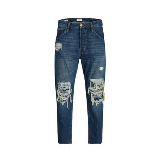 Jack & Jones Hoge taille Blauwe Denim Jeans - Heren - Slim Fit Jeans - Blauw - W34 L30 - Denim - Jeans